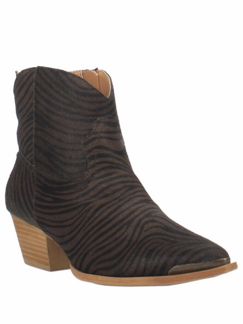 Dingo Western Zebra Hairy Up Boots NWT Sz 9 Booties